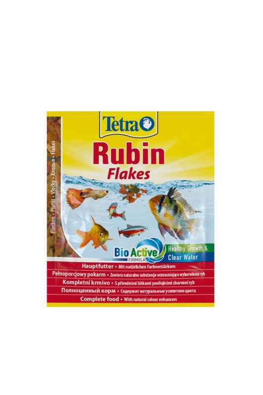 Tetra (Тетра) Rubin Flakes - Корм для усиления окраса аквариумных рыб (12 г) в E-ZOO