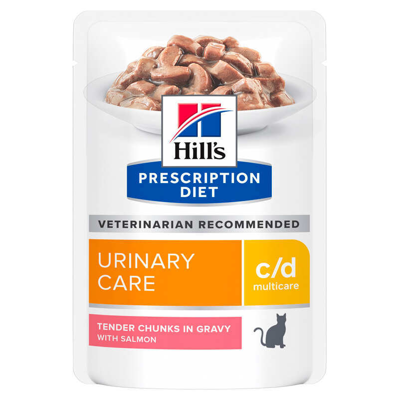 Hill’s Prescription Diet c/d Urinary Care Salmon - Вологий корм-дієта з лососем для котів із захворюваннями сечовивідних шляхів (85 г) в E-ZOO