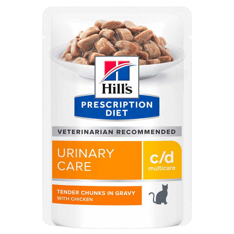 Hill’s Prescription Diet c/d Urinary Care Chicken - Вологий корм-дієта з куркою для котів із захворюваннями сечовивідних шляхів (85 г) в E-ZOO