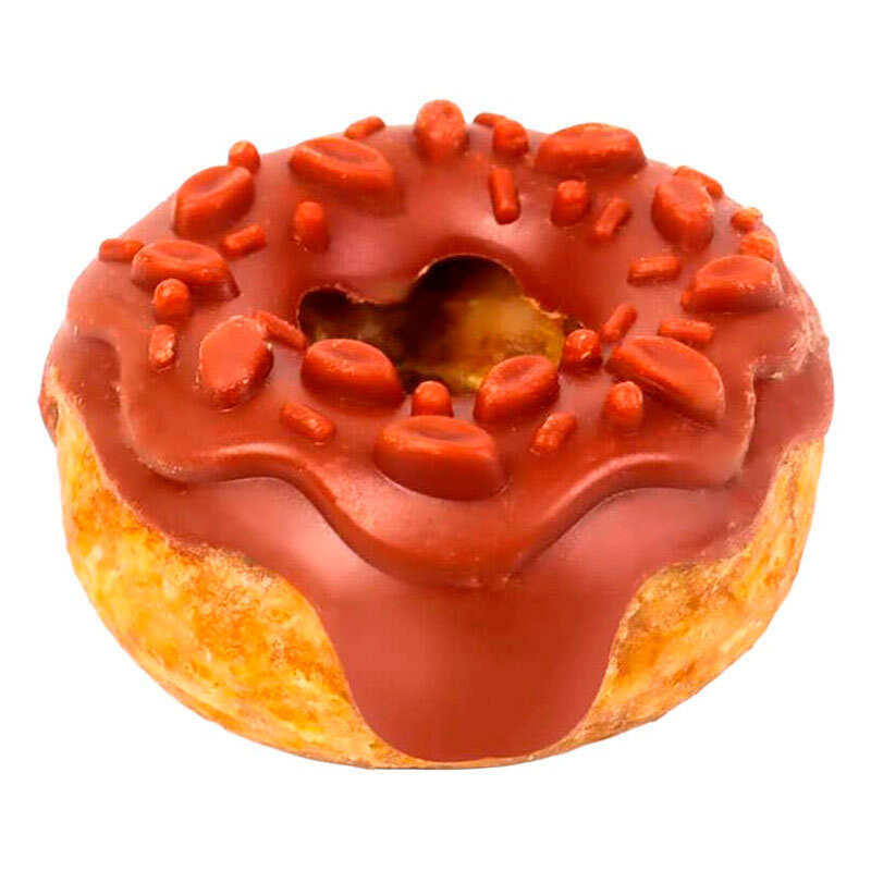 Bubimex (Бубимекс) Donuts Chicken & Strawberry - Пончик с курятиной и клубникой для собак (Ø 7 см) в E-ZOO