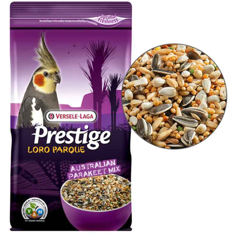 Versele-Laga (Верселе-Лага) Prestige Premium Loro Parque Australian Parakeet Mix - Зерновая смесь, полнорационный корм для попугаев "Австралийский Длиннохвостый Попугай"