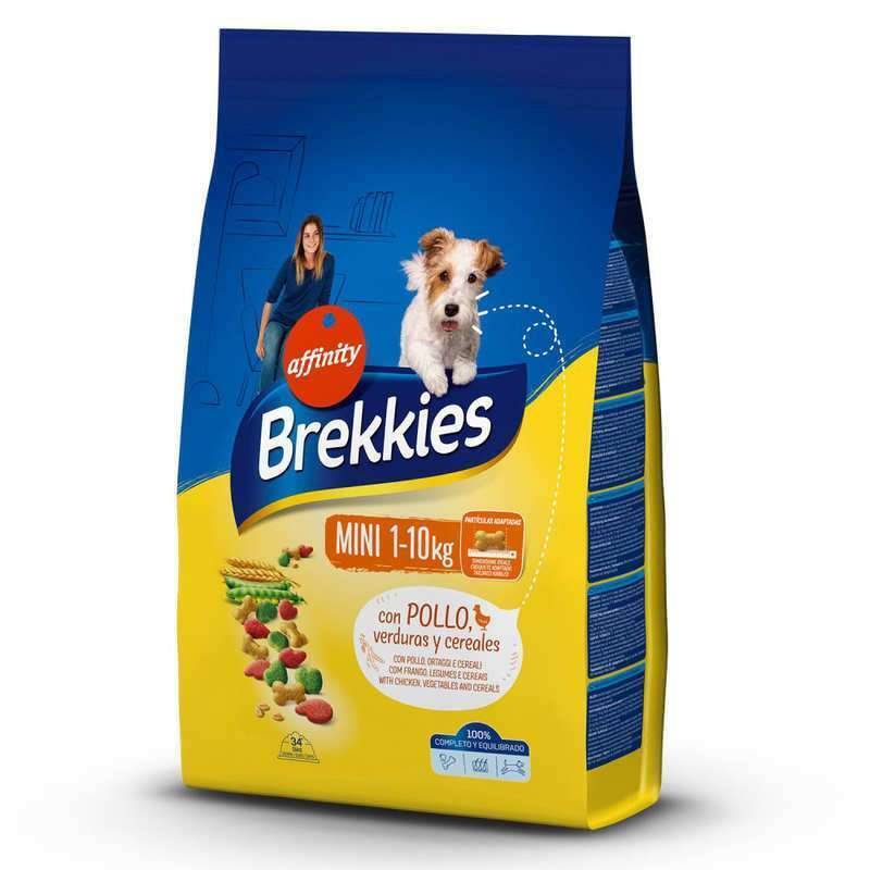 Brekkies (Брекис) Dog Mini Adult - Сухой корм с курицей и овощами для взрослых собак малых пород - Фото 6