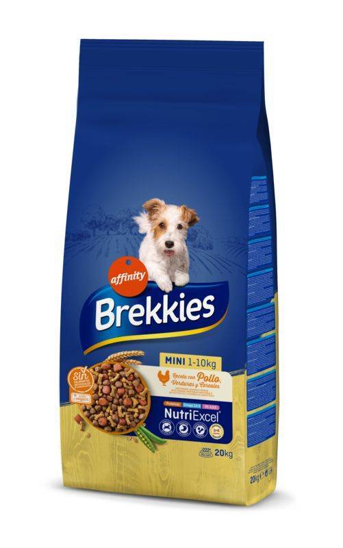 Brekkies (Брекис) Dog Mini Adult - Сухой корм с курицей и овощами для взрослых собак малых пород (20 кг) в E-ZOO