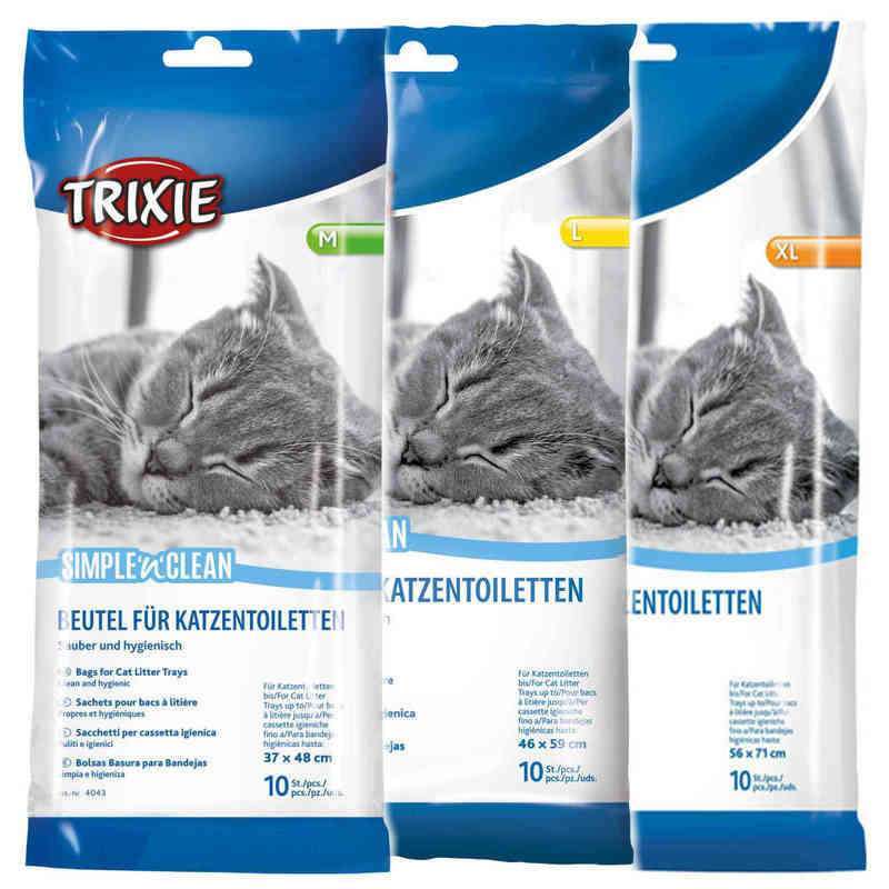 Trixie (Трикси) Simple and Clean Bags for Cat Litter Trays - Пакеты для кошачьих туалетов (46х59 см) в E-ZOO