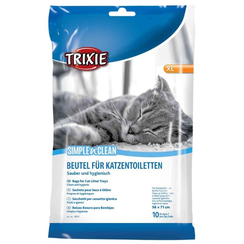 Trixie (Тріксі) Simple and Clean Bags for Cat Litter Trays - Пакети для котячих туалетів (46х59 см) в E-ZOO