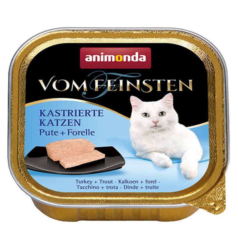 Animonda (Анімонда) Vom Feinsten for castrated Сats - Консервований корм у вигляді паштету з індичкою і фореллю для стерилізованних котів (100 г) в E-ZOO