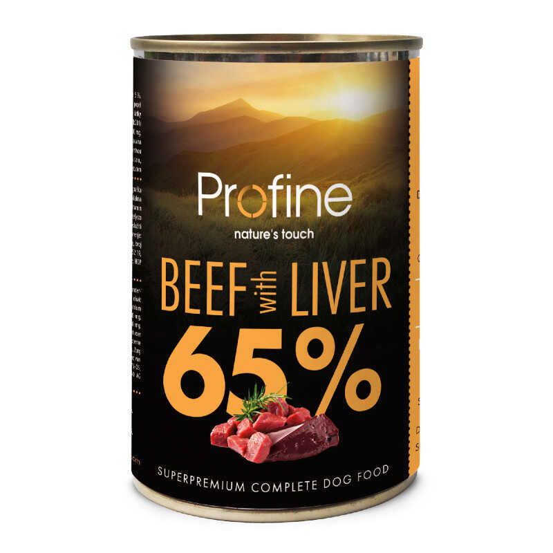 Profine (Профайн) Dog Beef and Liver - Вологий корм для собак з яловичиною та печінкою (400 г) в E-ZOO