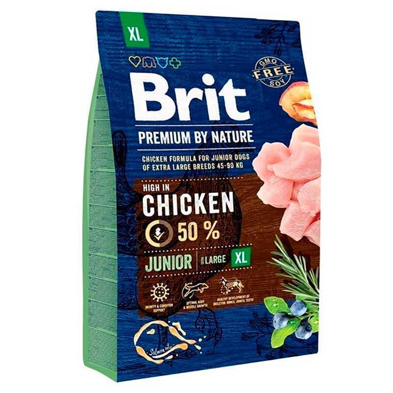 Brit Premium (Бріт Преміум) by Nature JUNIOR XL - Сухий корм з куркою для цуценят і молодих собак гігантських порід (3 кг) в E-ZOO