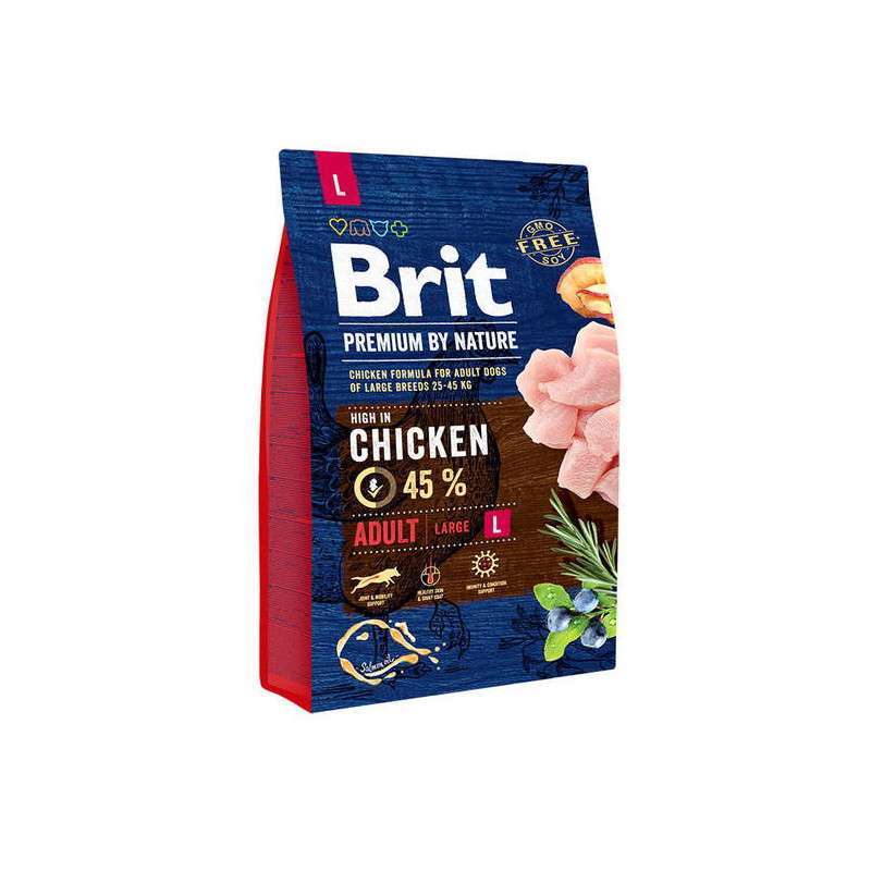 Brit Premium (Брит Премиум) by Nature ADULT L - Сухой корм с курицей для взрослых собак крупных пород
