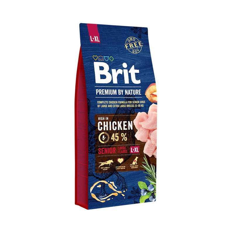 Brit Premium (Бріт Преміум) by Nature SENIOR L+XL - Сухий корм з куркою для собак, що старіють великих і гігантських порід (15 кг) в E-ZOO