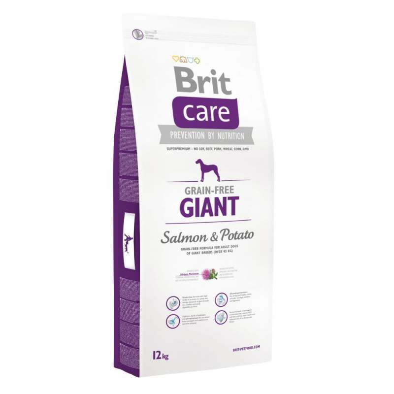 Brit Care (Брит Кеа) Giant Salmon & Potato - Сухой корм с лососем и картофелем для взрослых собак гигантских пород