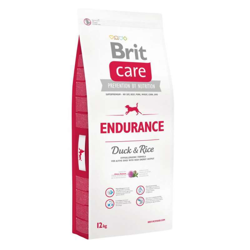Brit Care (Брит Кеа) Endurance - Сухой корм с уткой и рисом для взрослых активных собак (12 кг) в E-ZOO