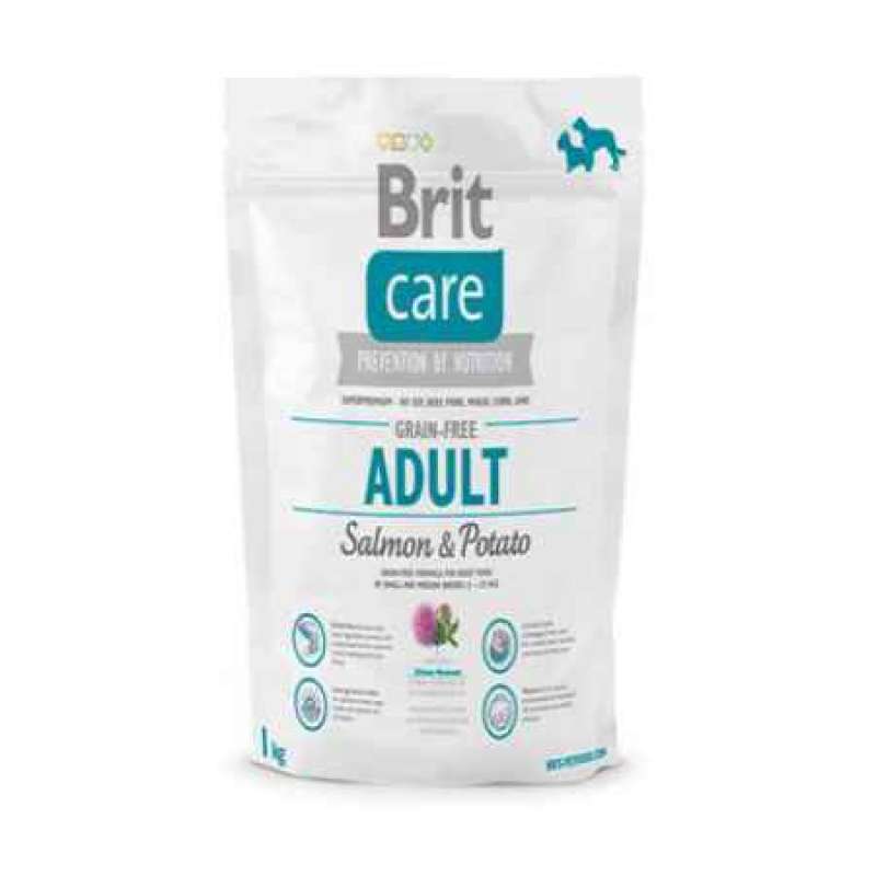 Brit Care (Брит Кеа) Grain-free Adult Salmon & Potato - Сухой корм для взрослых собак всех пород с лососем и картофелем