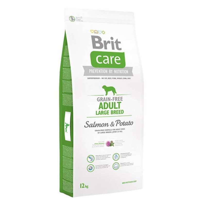 Brit Care (Брит Кеа) Grain-free Adult Large Breed Salmon & Potato - Сухой корм с лососем и картофелем для взрослых собак крупных пород