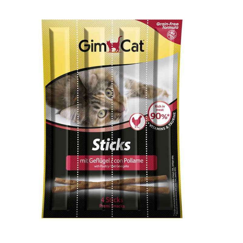 GimСat (ДжимКэт) Sticks - Лакомство с курицей и печенью для кошек - Фото 2
