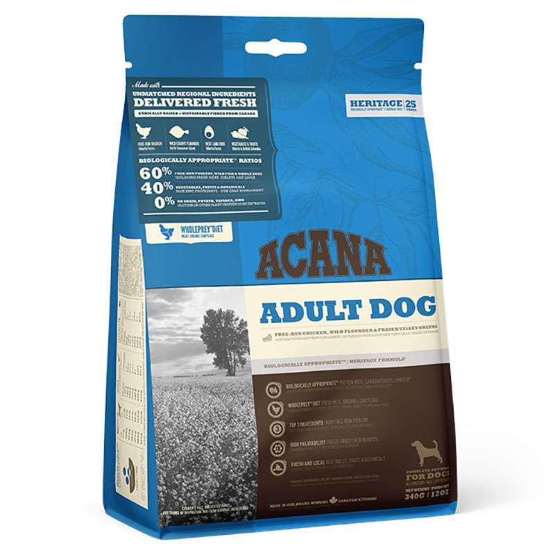 Acana (Акана) Adult Dog Recipe – Сухой корм для взрослых собак всех пород (17 кг) в E-ZOO