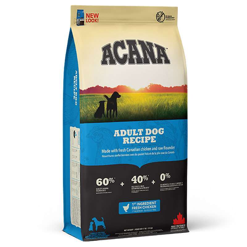 Acana (Акана) Adult Dog Recipe – Сухой корм для взрослых собак всех пород (17 кг) в E-ZOO