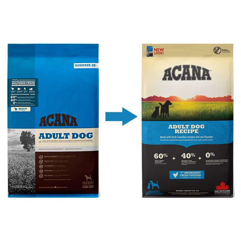 Acana (Акана) Adult Dog Recipe – Сухий корм для дорослих собак всіх порід (2 кг) в E-ZOO
