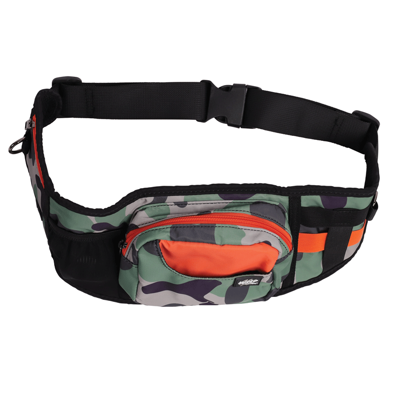 M-Pets Wild Jungle Camouflage Bag - Поясная сумка-бананка для лакомств и мелких аксессуаров с принтом камуфляж (55х15 см) в E-ZOO