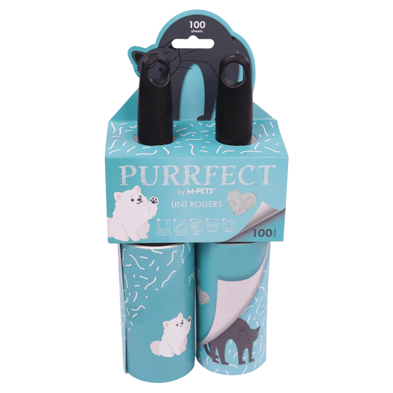 M-Pets Purrfect Lint Roller - Валик для очищення одягу та поверхонь від шерсті тварин ((23,7х5,75 см) 2 шт.) в E-ZOO