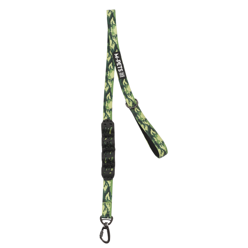 M-Pets Flex Shock Absorber Camouflage Leash Dog - Поводок с принтом камуфляж и амортизатором для средних и крупных пород собак (2,5х120 см) в E-ZOO