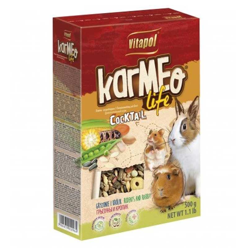 Vitapol Karmeo Coctail Life - Дополнительная кормовая смесь для грызунов и кроликов (500 г) в E-ZOO