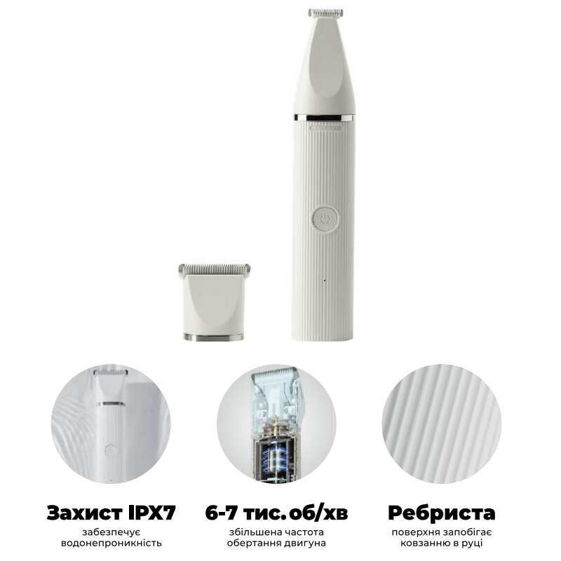 PETKIT 2IN1 Pet Trimmer Pro - Професійний тример 2 в 1 для стрижки тварин (16х3х3 см) в E-ZOO