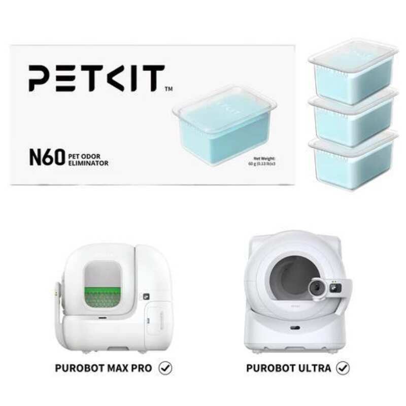 PETKIT Pet Odor Eliminator N60 3PCS - Усувач запаху домашніх тварин (26x13x4 см) в E-ZOO