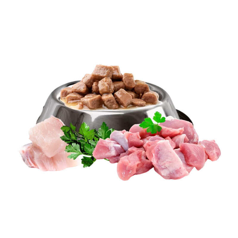 Miss Kis Rabbit in Sauce - Вологий корм з кроликом для дорослих котів (шматочки в соусі) (100 г) в E-ZOO