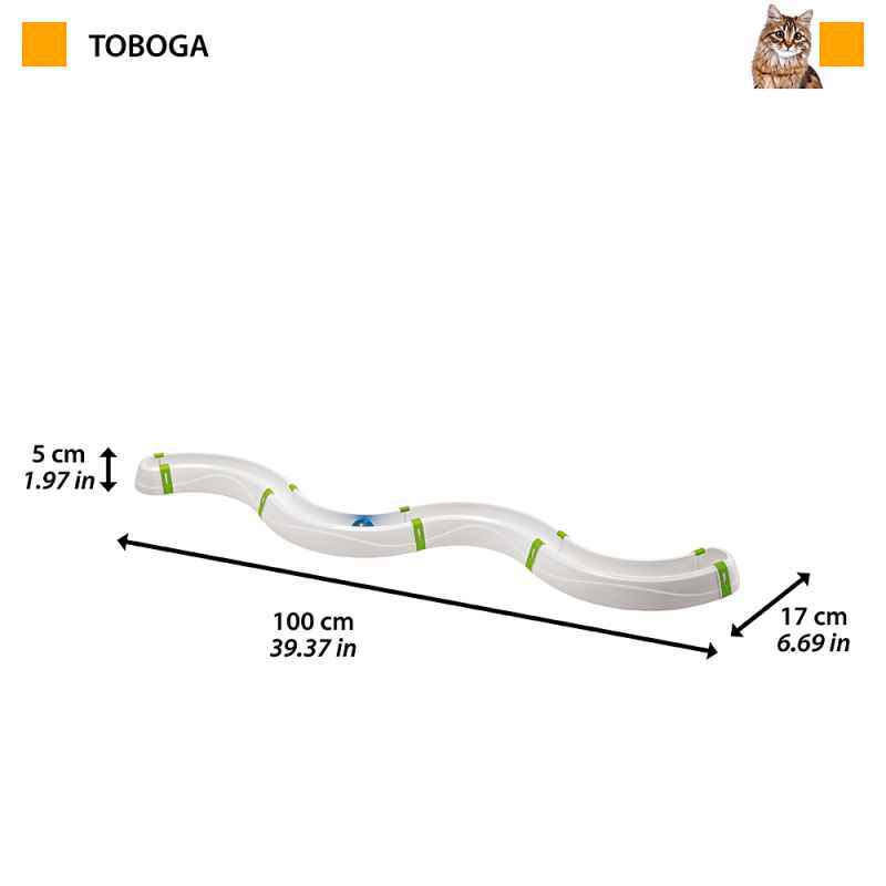 Ferplast (Ферпласт) Toboga - Модульна іграшка для котів у формі дороги (5x17x100 см) в E-ZOO