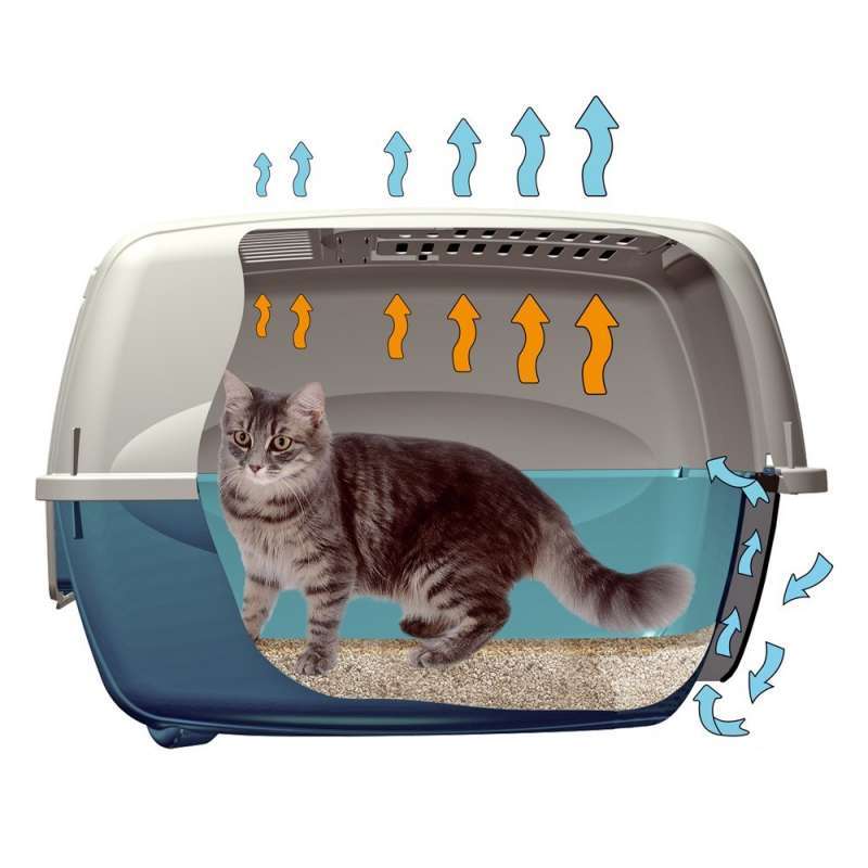 Ferplast (Ферпласт) Genica - Туалет закрытый для кошек (56,2х43,5х38,4 см) в E-ZOO