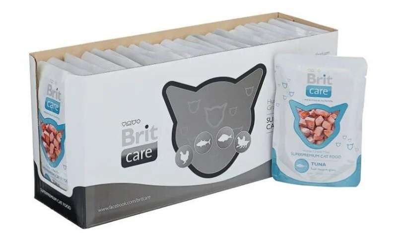 Brit Care (Брит Кеа) Cat Tuna pouch - Влажный корм с тунцом для взрослых котов (пауч) в E-ZOO