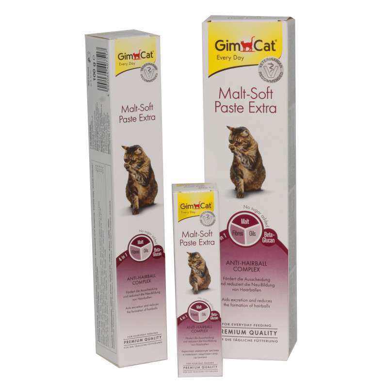 GimCat (ДжимКет) Malt-Soft Paste Extra - Паста для виведення шерсті та покращення моторики шлунку у котів