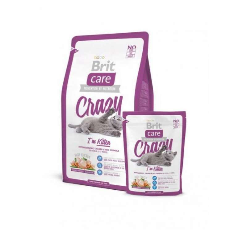 Brit Care (Брит Кеа) Crazy - Сухой корм с курицей и рисом для котят (7 кг) в E-ZOO