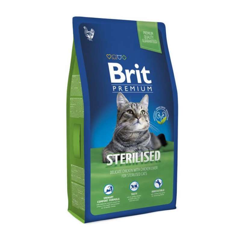 Brit Premium (Бріт Преміум) Cat Sterilised - Сухий корм з куркою для стерилізованих кішок (1,5 кг) в E-ZOO