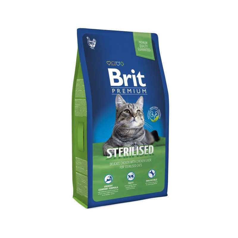 Brit Premium (Брит Премиум) Cat Sterilised - Сухой корм с курицей для стерилизованных кошек (1,5 кг) в E-ZOO