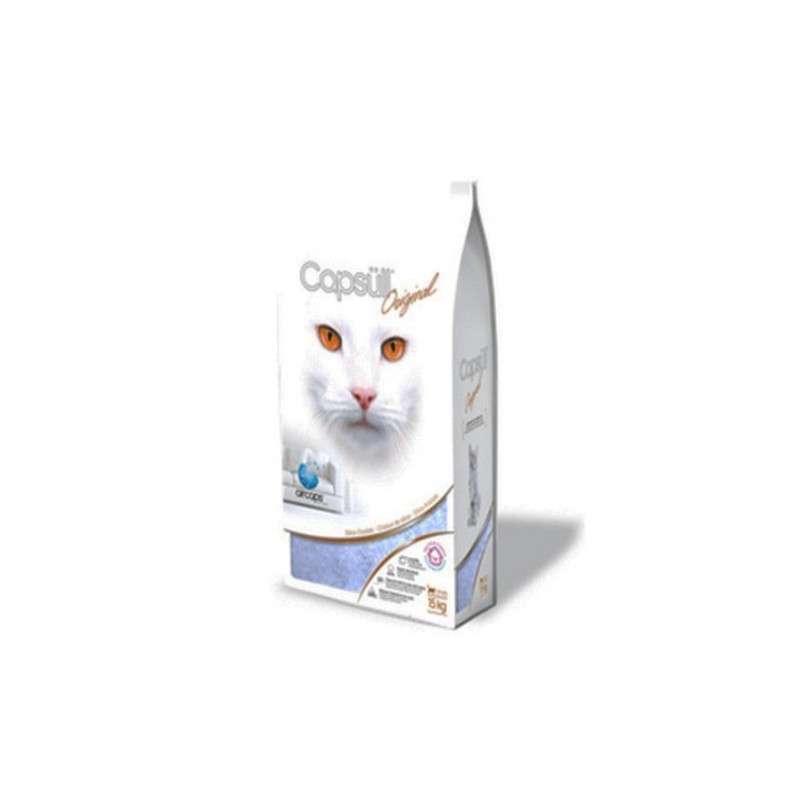 Capsüll (Капсуль) Original - Наполнитель натуральный впитывающий для кошачьего туалета с ароматом детской пудры (1,8 кг) в E-ZOO