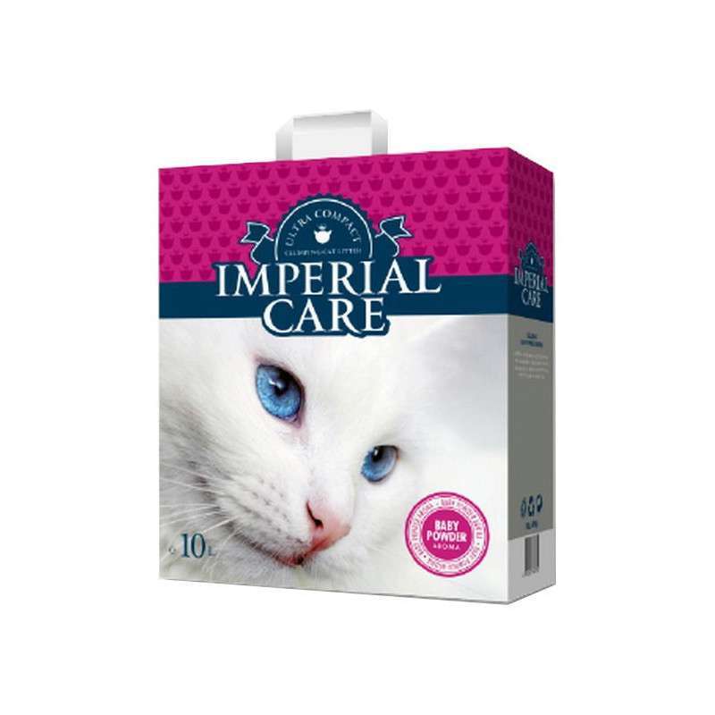 Imperial Care (Империал Кеа) BABY POWDER - Наполнитель для кошачьего туалета ультра-комкующийся с ароматом детской присыпки (6 л) в E-ZOO