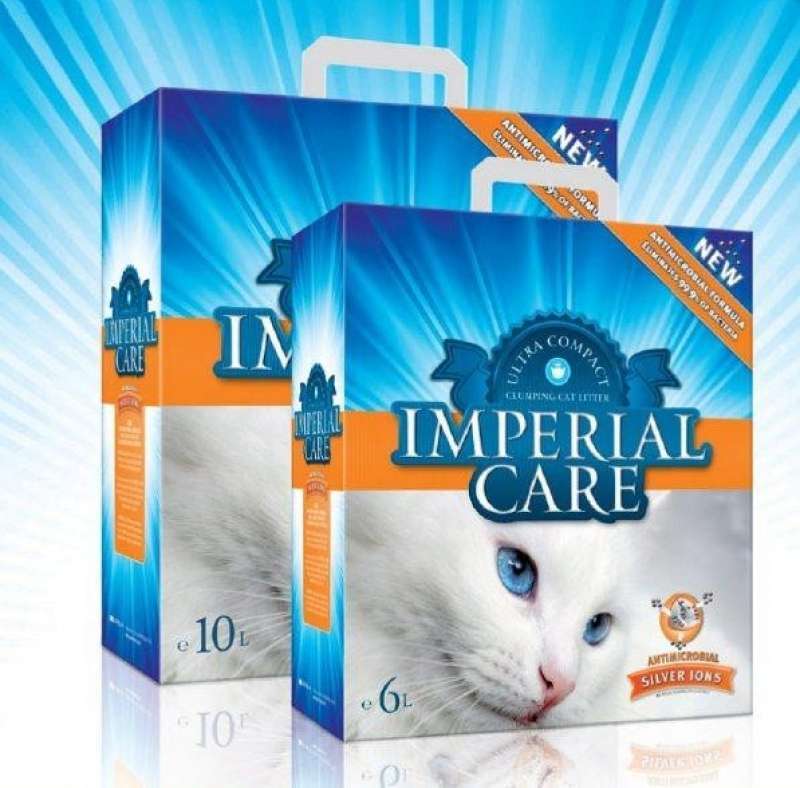 Imperial Care (Імперіал Кеа) SILVER IONS - Наповнювач, що швидко утворює грудочки для котячого туалета з іонами срібла (6 л) в E-ZOO