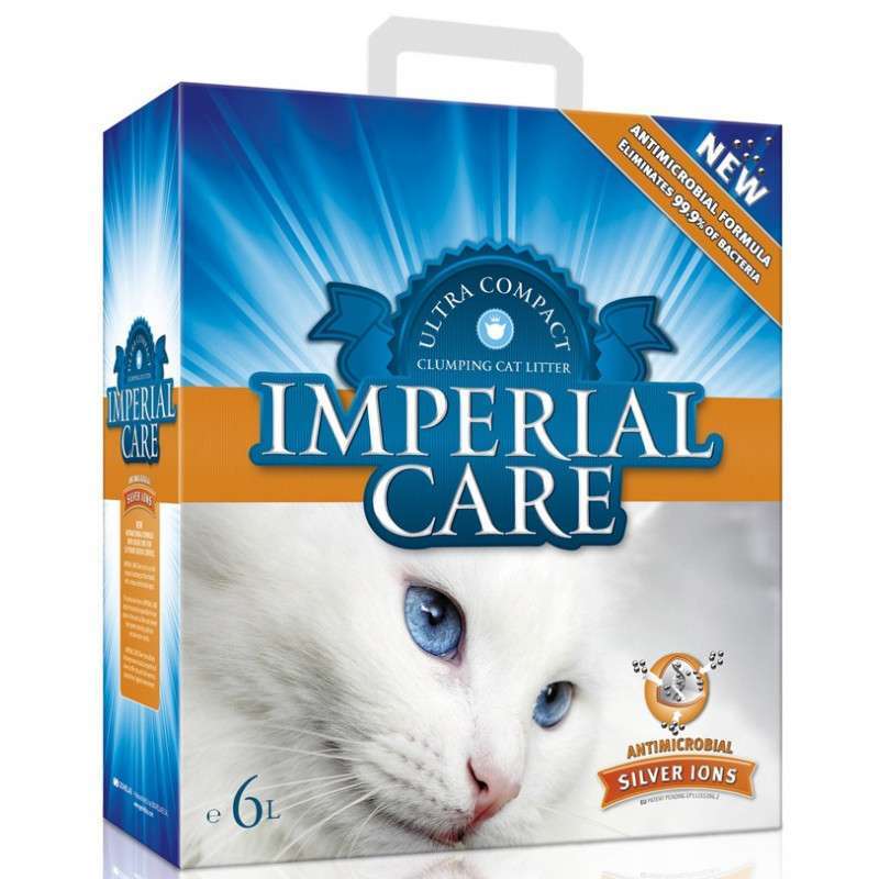 Imperial Care (Імперіал Кеа) SILVER IONS - Наповнювач, що швидко утворює грудочки для котячого туалета з іонами срібла (6 л) в E-ZOO