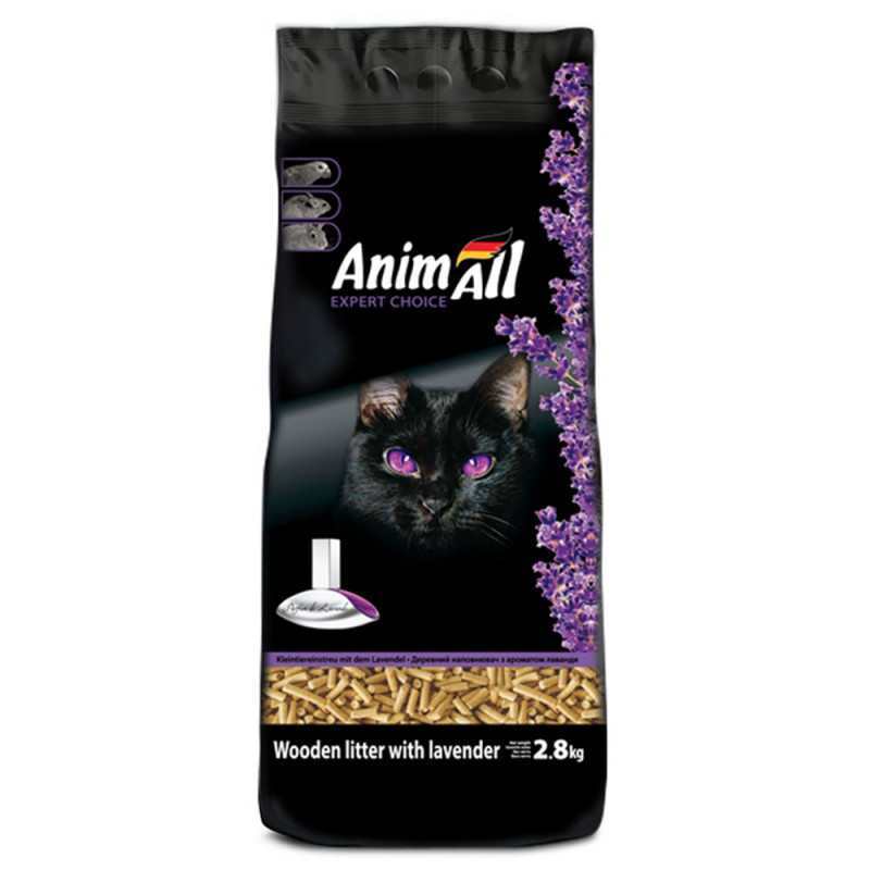 AnimAll (ЕнімАлл) - Наповнювач деревинний для котячих туалетів з ароматом лаванди (5,3 кг) в E-ZOO