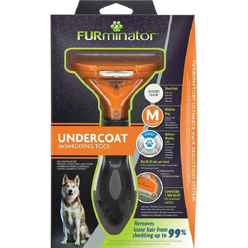 FURminator (ФУРмінатор) Short Hair Medium Breed Dog - Фурмінатор для короткошерстих собак середніх порід (M/Short) в E-ZOO