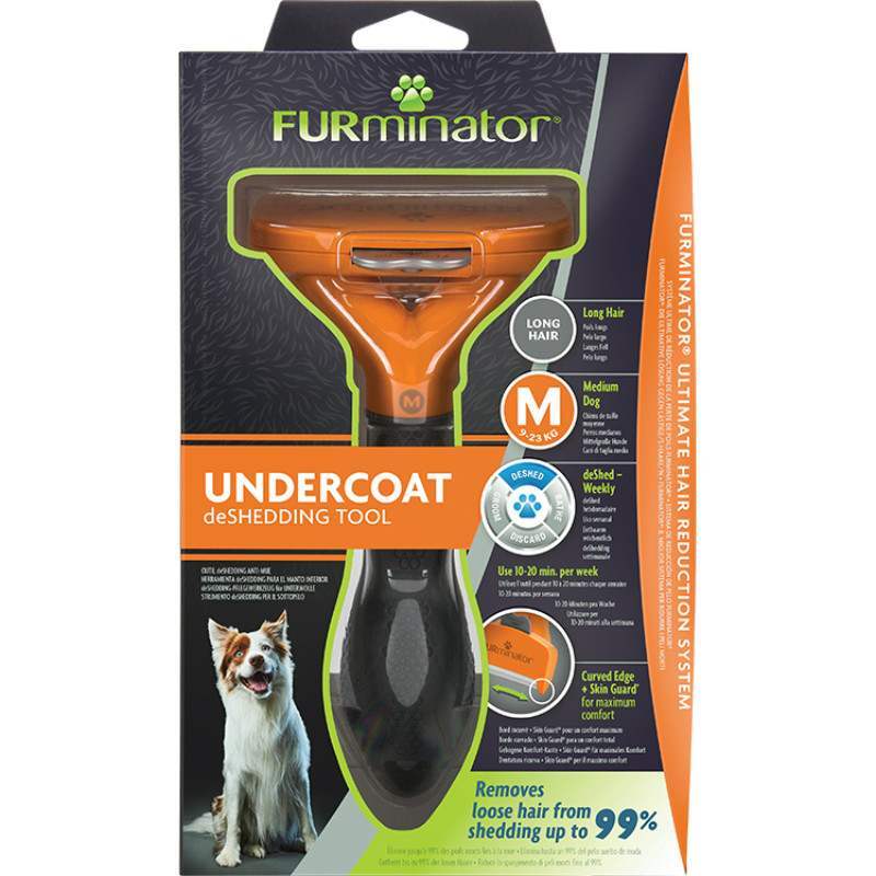 FURminator (ФУРминатор) Long Hair Medium Breed Dog - Фурминатор для длинношерстных собак средних пород (M/Long) в E-ZOO