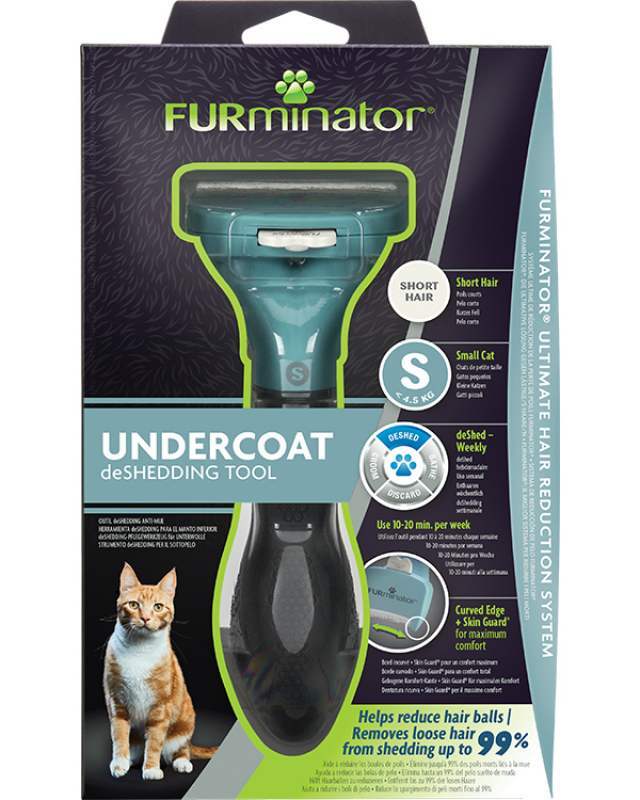 FURminator (ФУРминатор) Short Hair Small Cat - Фурминатор для короткошерстных кошек весом до 4,5 кг (S/Short) в E-ZOO
