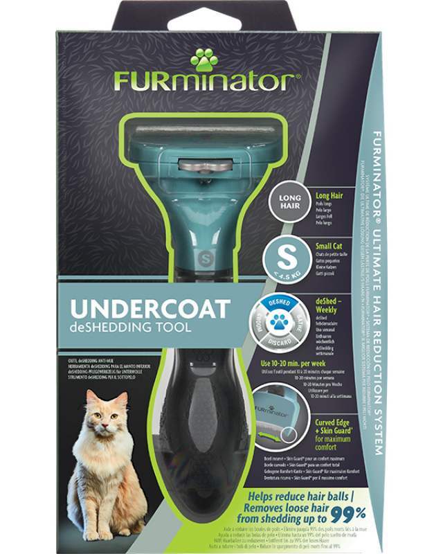 FURminator (ФУРминатор) Long Hair Small Cat - Фурминатор для длинношерстных кошек весом до 4,5 кг (S/Long) в E-ZOO