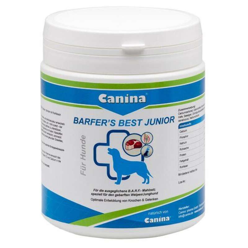 Canina (Каніна) Barfers Best Junior - Вітамінно-мінеральний комплекс для цуценят і молодих собак при годуванні натуральним кормом (850 г) в E-ZOO