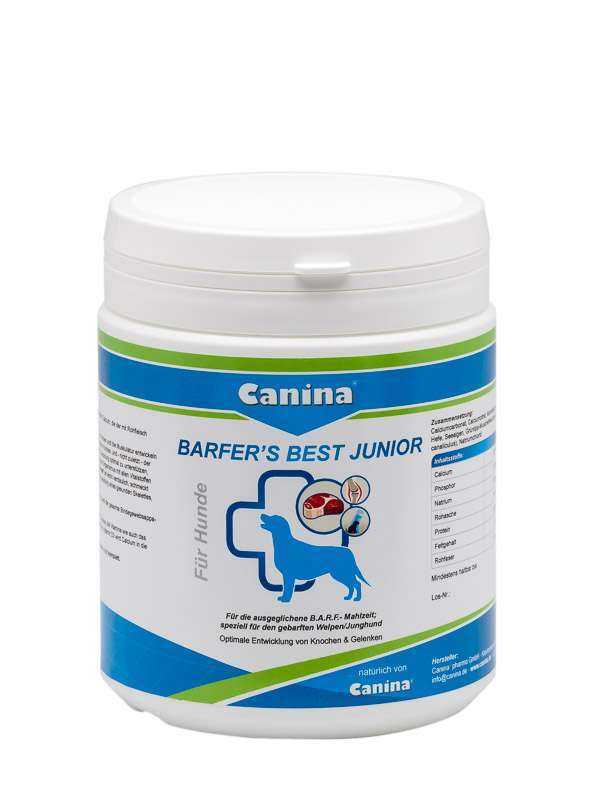 Canina (Канина) Barfers Best Junior - Витаминно-минеральный комплекс для щенков и молодых собак при кормлении натуральным кормом (850 г) в E-ZOO