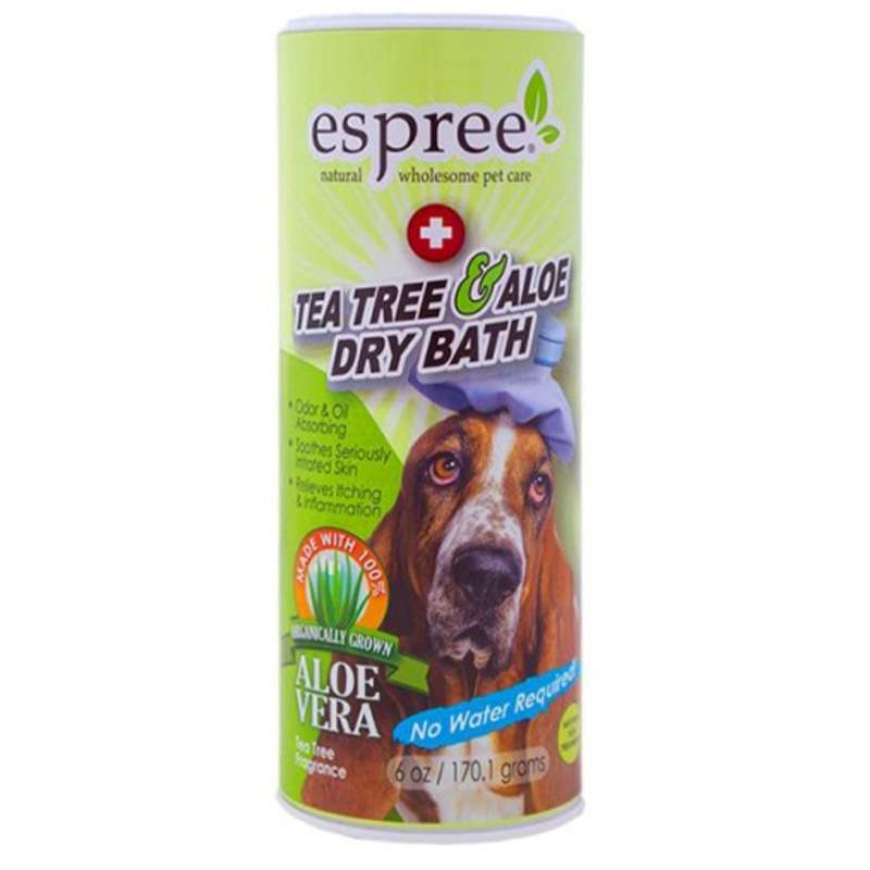 Espree (Эспри) Tea Tree & Aloe Dry Bath - Сухой шампунь с алоэ вера и маслом чайного дерева для собак (170 г) в E-ZOO