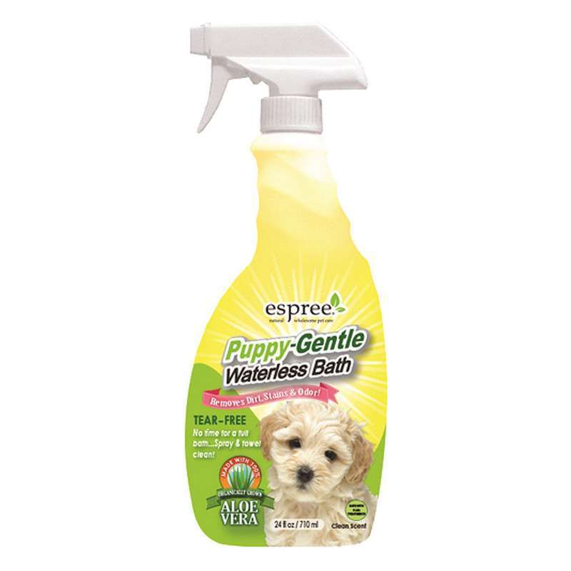 Espree (Эспри) Puppy-Gentle Waterless Bath - Спрей для экспресс-чистки чувствительной кожи и шерсти щенков (710 мл) в E-ZOO