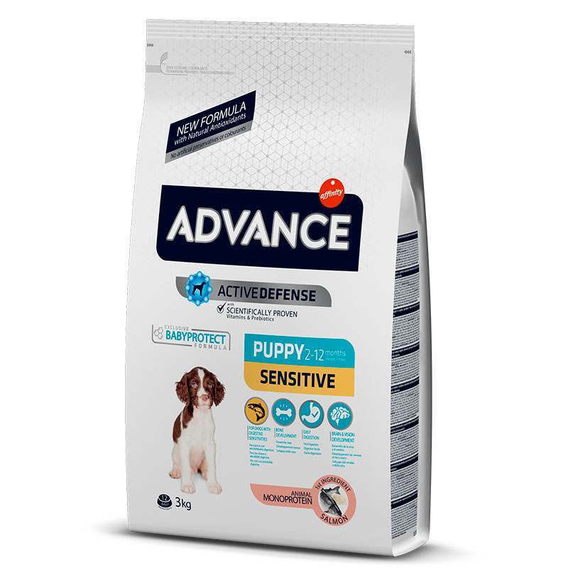 Advance (Эдванс) Dog Sensitive Puppy Salmon - Сухой корм с лососем для щенков с чувствительным пищеварением (3 кг) в E-ZOO